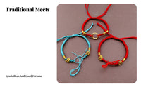 DIY Friendly Chinese Knot Braided Bracelet Stackable Red String Bracelet Lightweight for Women, Adults, Cultural Events, Gifting, Daily Wear