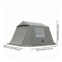 Easy to Clean Family Cabin Tent upf50 Sun Protection Portable Cabin Tent Spacious Outdoor Shelter Large for Camping