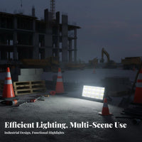 IP65 Waterproof Tripod Work Light High Brightness LED Work Light with Stand Anti-Slip Feet LED Floodlight 360° Rotatable for Street Vendors, DIY Enthusiasts, Night Markets, Workshops, Workshop, Garages