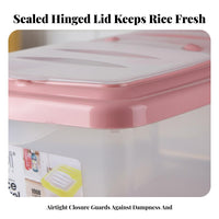 Moisture-Proof Rice Storage Bin Flip-Top Lid Rice Storage Container Airtight Seal for Pantry