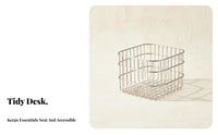 Rectangular lattice container Minimalist Design Storage Basket sturdy Construction