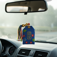 Japanese Style Embroidered Omamori Lucky Charm Sachet Car Pendant Gift