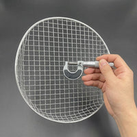 Galvanised Metal Sieve Strainer, 43cm Round Woven Wire Sieve for Gardening, Silver-Colored Fine Mesh Sifter