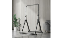 Pull-up Station with Folding Base Height Adjustable Standing Pull up Bar Freestanding Foldable Exercise Station for Home Gym, Apartment, Garage
