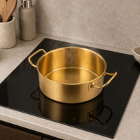 Induction Soup Pot Smooth Lustrous Finish Kitchenware Side Handles Cookware