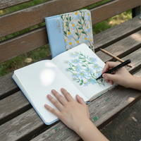 Acrylic Marker Sketchbook with Flip-Through Design, Portable Blank Art Book for Watercolor and Sketching