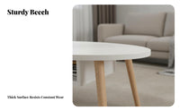 Versatile Use Small Apartment Coffee Table Easy to Clean Minimalist Sofa Side Table Sturdy Construction Living Room Furniture Rounded Edges for Students, Young Adults, Homeowners, Bedroom, Office
