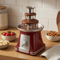 Electric Chocolate Fondue Fountain Machine Compact Party Appliance Detachable