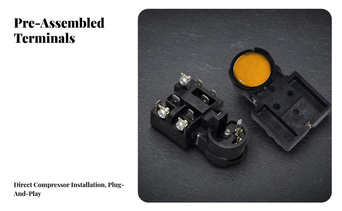 Direct Replacement Type 12A-12A Starter | simple connector Installation, Refrigerator Compressor Starter Protector Relay