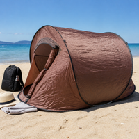 Pop-Up Beach Tent with UV Protection and Mosquito Netting, Foldable Outdoor Camping Shelter