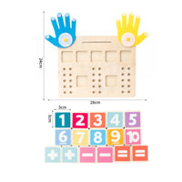 Wooden Math Learning Board Hands-on Learning Wooden Math Board for Homeschool