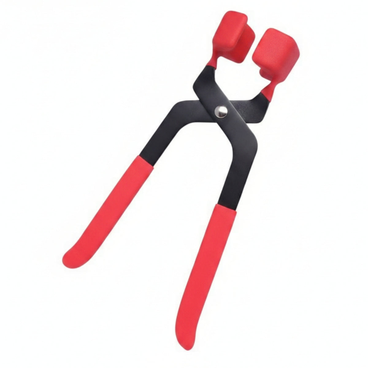 Padded Grippers Nut Cap Removal Pliers Red and Black Wheel Hub Cover Pliers 24 Cm Wheel Hub Cap Removal Tool Portable