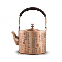 Copper Kettle with Strainer Traditional Hammered Copper Teapot