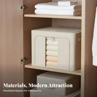 Collapsible textile Box Foldable home arrangement Organization Stackable for Dorm Room