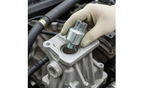 Single Connector Engine Knock Sensor Compact Replacement Knock Sensor Silver Finish Automotive Part Easy Installation