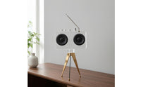 Tripod Radio Decor Angled Antenna Acrylic Radio Ornament Control Knobs Home Decoration