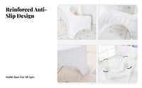 Toilet Squatting Stool Anti-Slip Surface Footrest Sturdy Construction for Home