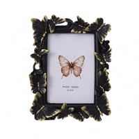 Butterfly Photo Frame Raised Relief Ornate Picture Frame for Shelf