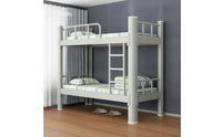 Metal Bunk Bed Space-Saving Bunk Bed with Ladder Furniture for Teens, Students, Small Bedroom, Dormitory, Shared Room
