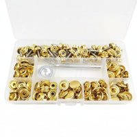 50 Pieces Screw Type Snap Fastener Sleek Design Screw Back Snap Fastener