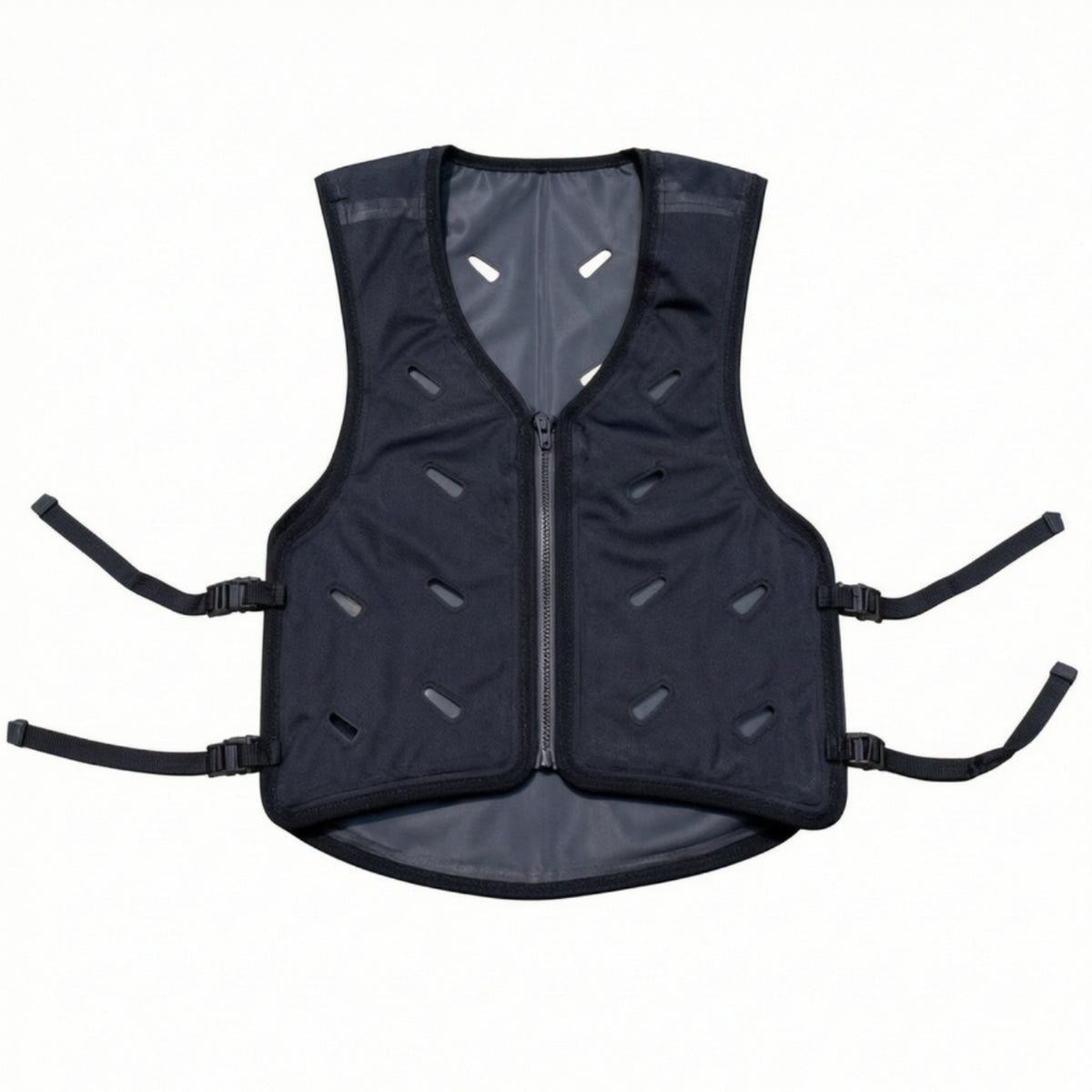 Ventilated Evaporative Cooling Vest Breathable Cooling Vest with Adjustable Straps Zippered Sleeveless for Hot Weather Work