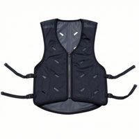 Ventilated Evaporative Cooling Vest Breathable Cooling Vest with Adjustable Straps Zippered Sleeveless for Hot Weather Work