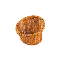 Imitation Rattan Basket Openwork Plastic Woven Basket Long-Lasting Non for Hosts, Buffet, Kitchen