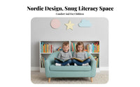 Removable Cover Child-Sized Armchair Washable Miniature Upholstered Armchair Easy to Clean children's Furniture Comfortable Cushioning for Toddlers, Preschoolers, Parents, Reading Corner, Kindergarten, Daycare, Living Room