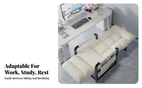 Ergonomic Design Reclining Chair with Footrest Highspine Support Reclining Gaming Chair with Footrest Includes Headrest and Lumbar Pillow Computer Seat durable Duty for Studying, Bedroom
