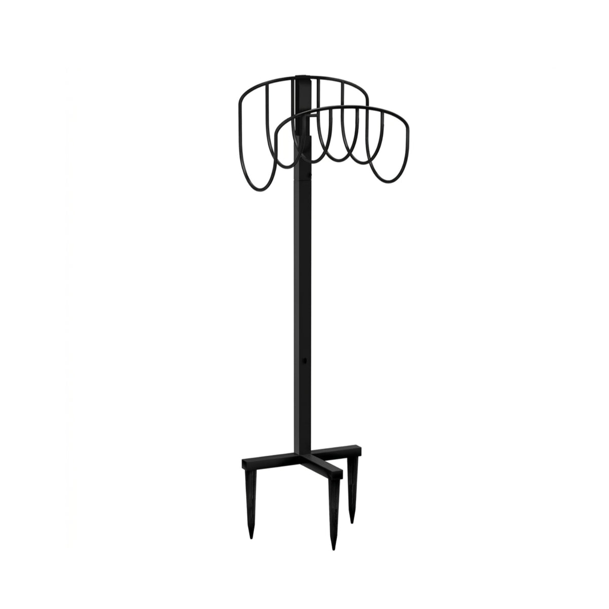 Garden Hose Stand Metal Freestanding Hose Rack Organizer Outdoor Heavy Duty for Gardeners, Yard, Patio