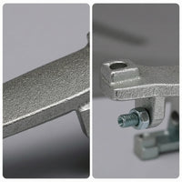 Replacement Foot Pedal Plate Metal Lever Plate with Bolt Hydraulic Control Pedal Lever Non-Slip for Maintenance Technicians