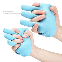 Soft Finger Grip Exerciser Gentle Resistance Finger Exerciser with Wrist Strap Flexible Hand Gripper Strengthener Ergonomic for Rehab