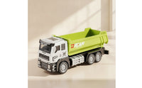 Alloy Dump Truck Toy Pull-Back Dump Truck with Working Bed Diecast Realistic for Children, Boys, Toddlers, Sandbox, Playroom