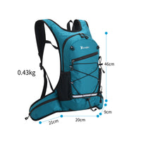 Lightweight Slim Hydration Backpack Elastic Lacing Hiking Hydration Backpack Mesh Pockets Outdoor Gear Adjustable Straps for Climbing, Cycling