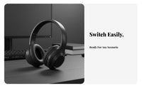 Over Ear Headphones TF Card Slot Foldable Headset Sound Gaming Headset for Users, Travel, Office