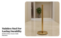 Rust-Resistant Stainless Steel Stanchion Weighted Base Stainless Steel Queue Pole Easy to Inches Tall Stanchion Post Set Elegant Design for Event Organizers, Venue Managers, Business Owners, Museums, Exhibition Centers, Theaters, Airports