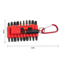 22 Pieces S2 Steel High-Rotational Force Driver Bit Set Long-Lasting Portable Screwdriver Bit Kit High Hardness Anti-Slip for Technicians