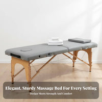 Foldable Portable Massage Table Multi-Purpose Folding Massage Bed Sturdy Construction Portable Treatment Couch High-Density Foam for Beauticians, Physical Therapists, Estheticians, Salon, Travel, Medical Practice, Mobile Treatment