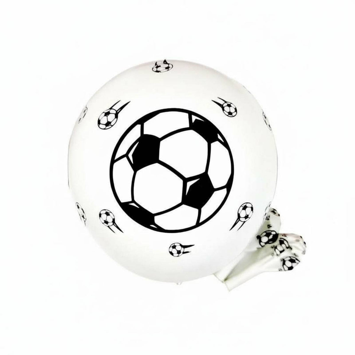 Brightly Colored Soccer Ball Balloon Helium or Air Supported Football Print Latex Balloon Long-Lasting & Thick for Children, Festivals