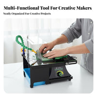 Jade Carving Machine 950W High Power Multifunctional Bench Copper Motor Mini Table Saw Polisher for Jewelry St Single S T Single Worker S, Woodworkers