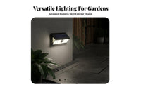 Energy Saving 190 LED Outdoor Solar Light Weather Resistant Solar Motion Sensor Wall Light Easy to Install for Garden, Backyard, Pathway