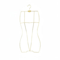 Showcases Garment Shape Swimsuit Body Hanger Elegant Design Body-Shaped Wire Hanger Long-Lasting Swimwear Holder Minimalist Aesthetic for Clothing Boutique Owners, Fashion Enthusiasts, Boutiques, Window Displays, Photo Studios, Walk-in Closets