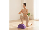 Supportive Crescent Fitness Block Stretching Half Moon Fitness Block Mobility Non-Slip for Beginners, Core Training, Home Workouts