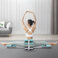 Stable Split Training Machine with Handwheel Slimline Leg Stretching Machine with Padded Rollers Comfortable Flexibility Stretching Apparatus Compact for Combat Sports Practitioners Artists