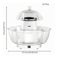 Clear Lid Electric Popcorn Appliance on/deactivate Switch Electric Popcorn Machine White Kitchen Appliance Household Use