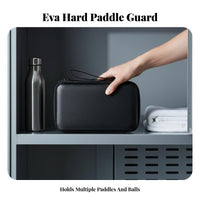 Table Sport Racket Case Shockproof Hard Shell Table Sport Case Foam Paddle Protector Long-Lasting Double Racket