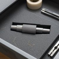 Knurled Grip Saxophone Neck Expander Tapered Ends Saxophone Neck Repair Tool Metal Mouthpiece Tubing Shaper Dark Metal Finish for Instrument Repairers