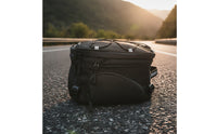 Motorcycle Tail Bag Reflective Motorcycle Rear Rack Bag Structured Luggage for Motorcyclists, Long-Distance Riding