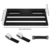 Guitar Pedalboard Portable Effects Pedalboard with Strap Sturdy Guitar Pedal Board for Guitarists, Rehearsal