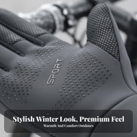 Touchscreen Winter Gloves Adjustable Wrist Strap Waterproof Touchscreen Gloves Breathable Lightweight for Women, Driving, Hiking
